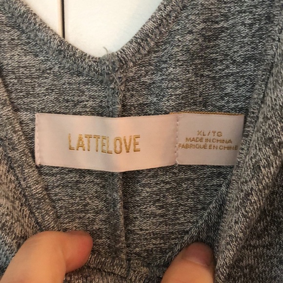 Gray LatteLove romper jumpsuit EUC size x large - Picture 9 of 9